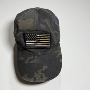 Nine Line Mens Dark Multicam Gray Mesh Back Patch Tactical Hat Adjustable